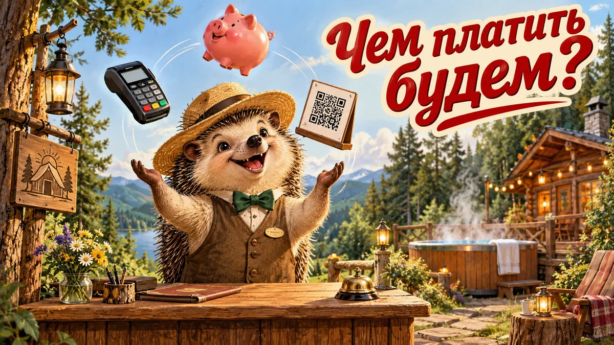 Обложка статьи: Эквайринг для базы отдыха: терминал, интернет-эквайринг или СБП
