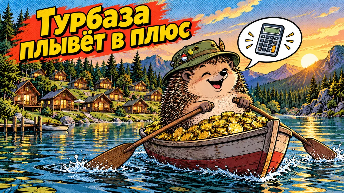 Обложка статьи: Как открыть турбазу: бизнес-план на 10 домиков с расчётом окупаемости