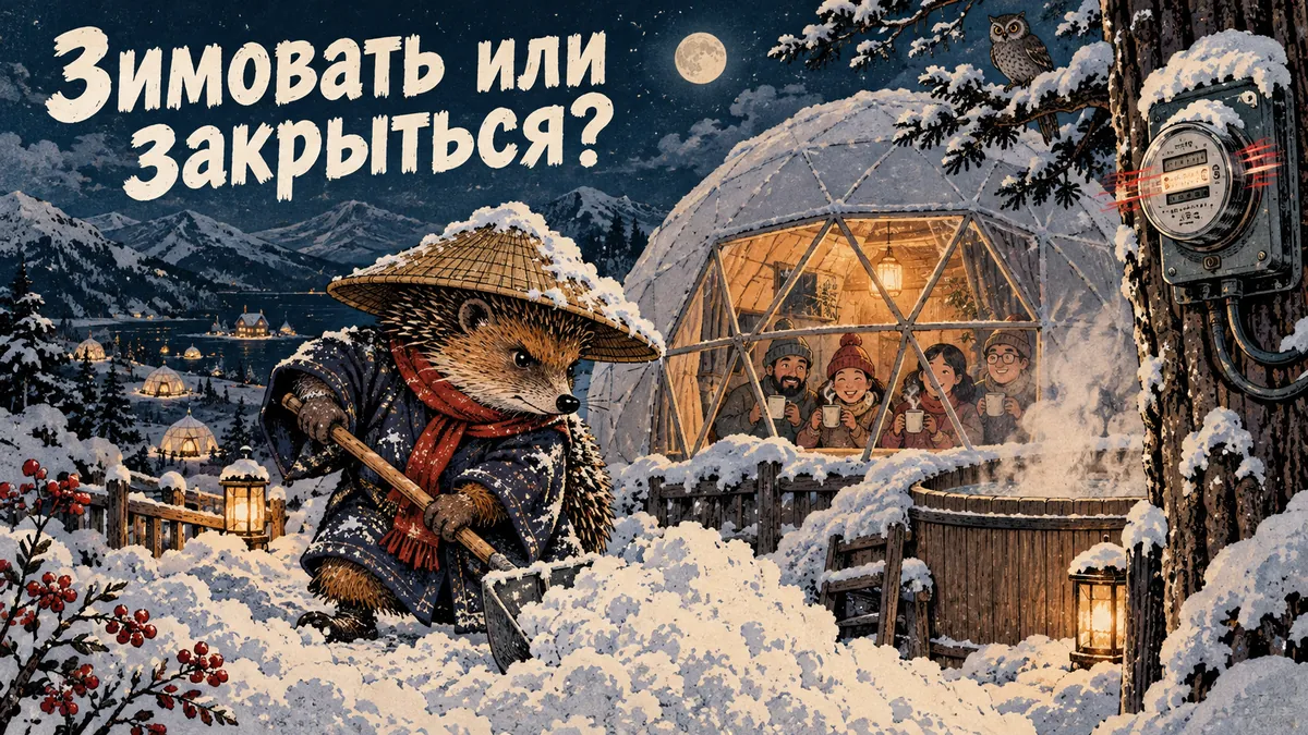 Обложка статьи: Круглогодичный глэмпинг: что нужно для зимы и окупается ли он