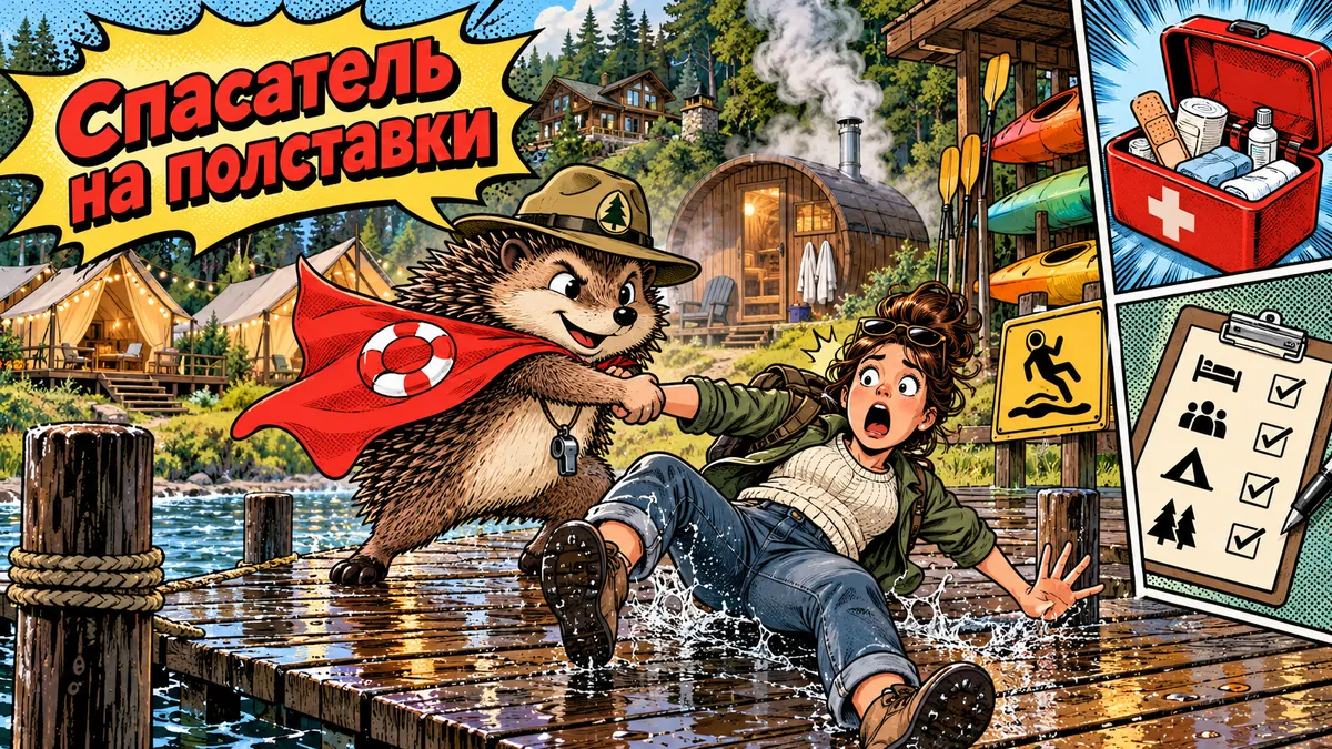Обложка статьи: Ответственность базы отдыха за травму гостя: водоём, баня, прокат