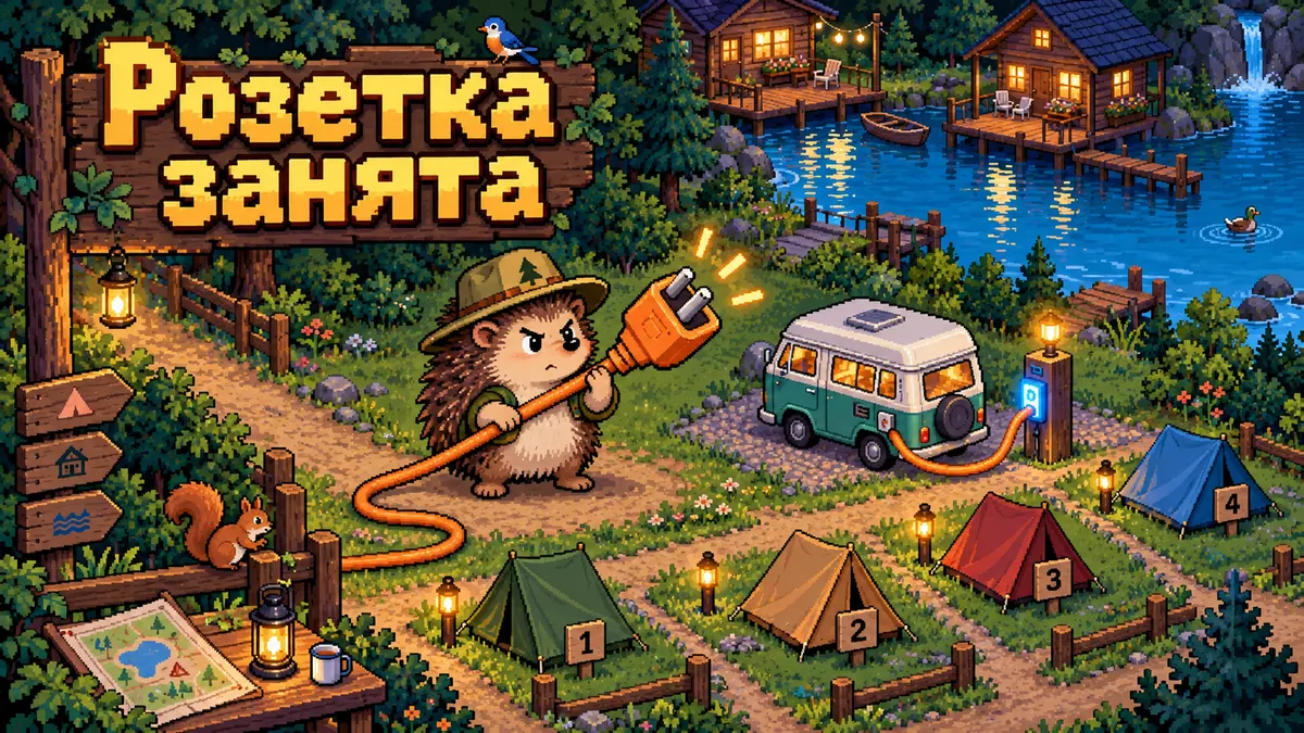 Обложка статьи: Программа для кемпинга и автокемпинга: как продавать места, электричество и домики