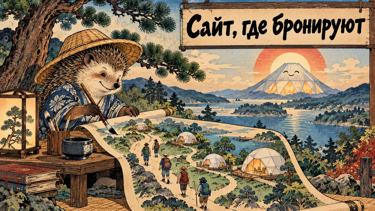 Обложка статьи: Сайт для глэмпинга: что должно быть на первом экране и в бронировании